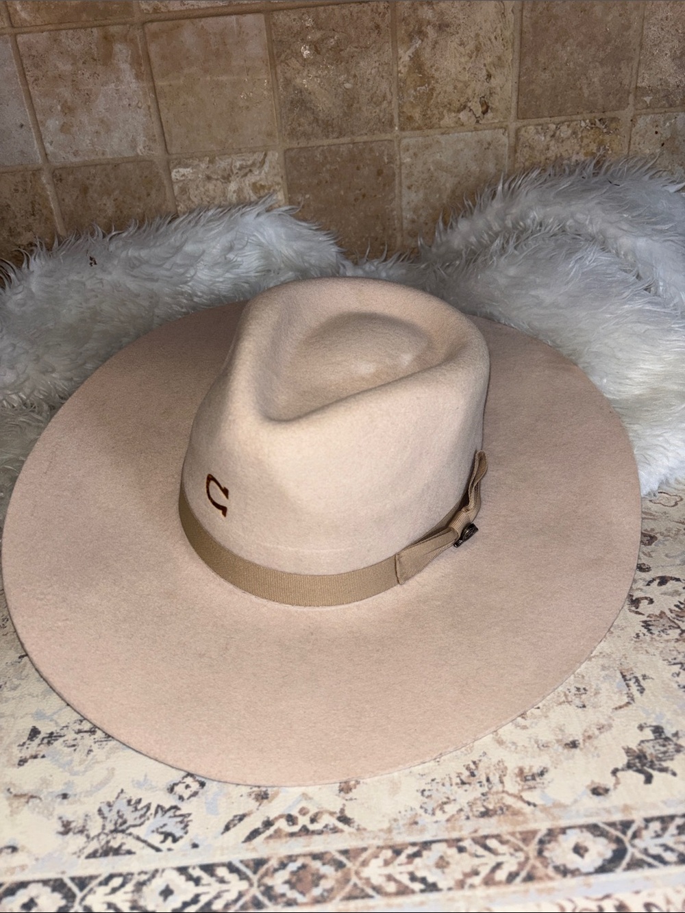 Charlie 1 Horse Western Fashion Highway Hat Desert Cream Women’s Size Medium - Picture 3 of 9